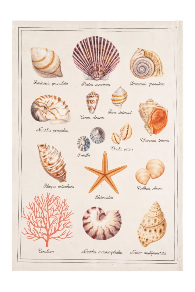 Coucke Treasure of the Sea viskestykke 50x75 cm beige