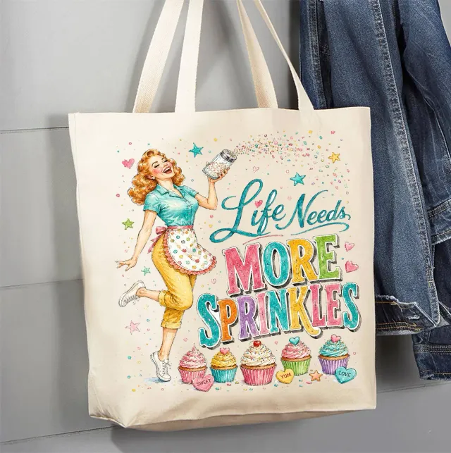 Avery Lane Gifts Life Needs More Sprinkles mulepose bomuld