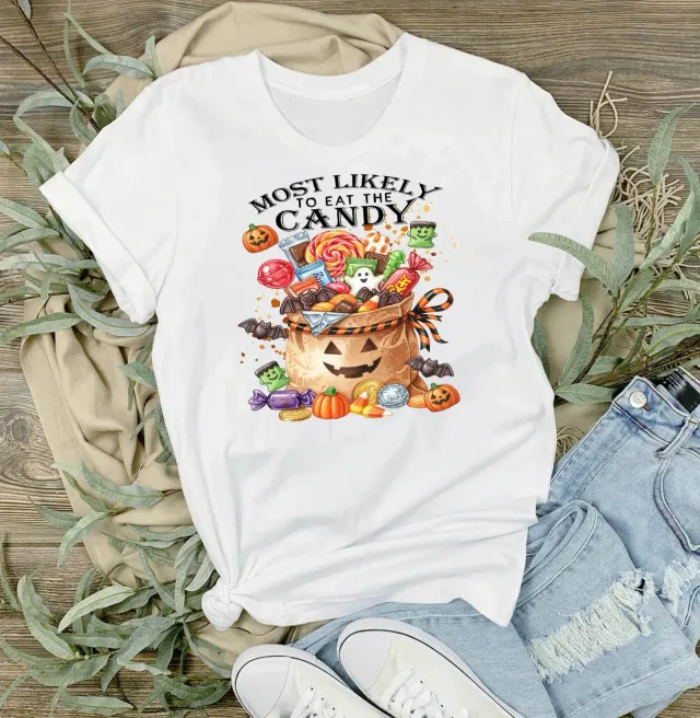 Avery Lane Gifts Halloween T-shirt hvid bomuld Most Likely
