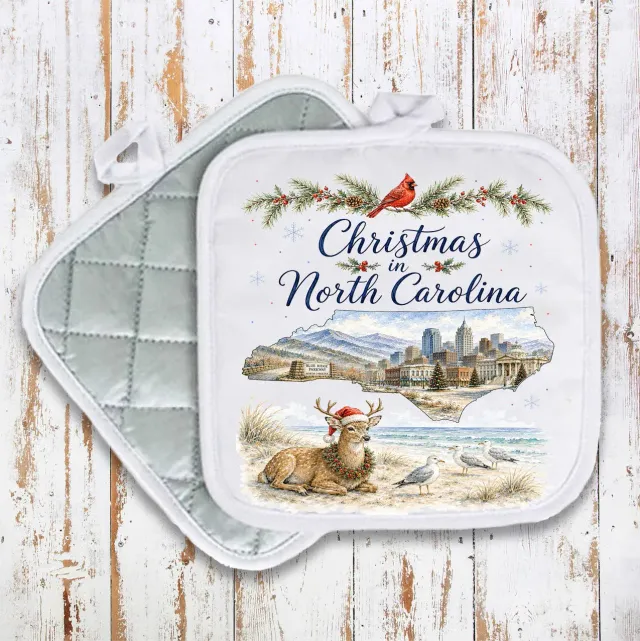 Avery Lane Christmas North Carolina grydelap 20 cm bomuld