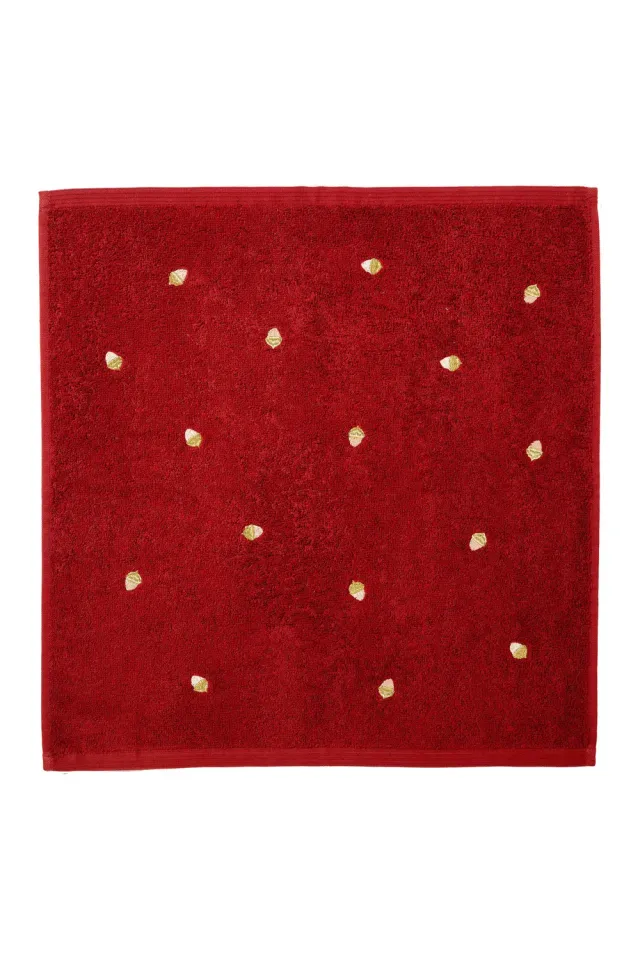 Coucke Autumn Charms håndklæde rød 50x50 frotté