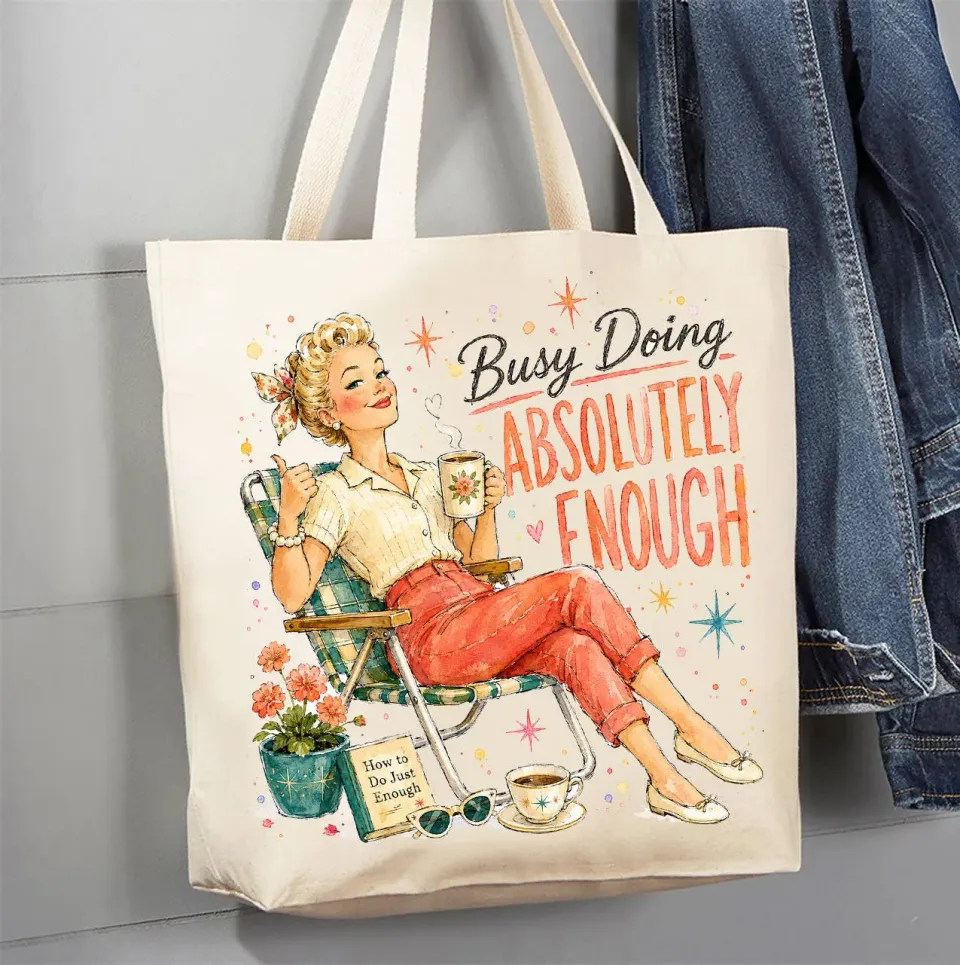 Avery Lane Gifts Housewives mulepose canvas sjov tekst