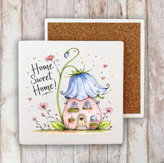 Avery Lane Home Sweet Home bordskåner 10x10 cm sten