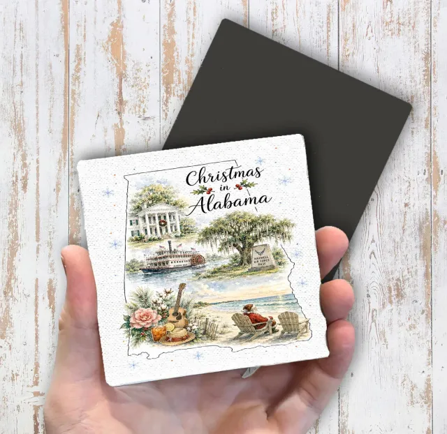 Avery Lane Gifts Christmas Alabama magnet 10x10 cm