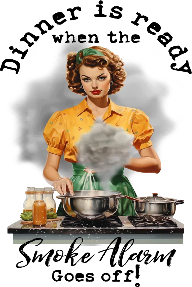 Avery Lane Gifts Dinner Ready Smoke Alarm køleskabsmagnet sjov