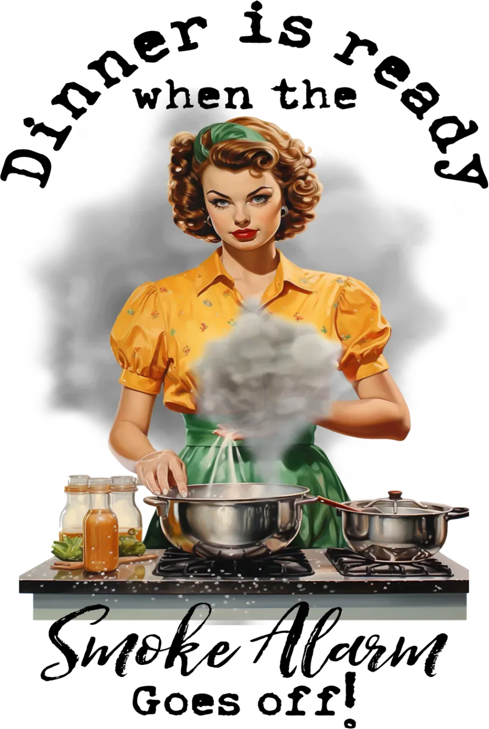 Avery Lane Gifts Dinner Ready Smoke Alarm køleskabsmagnet sjov