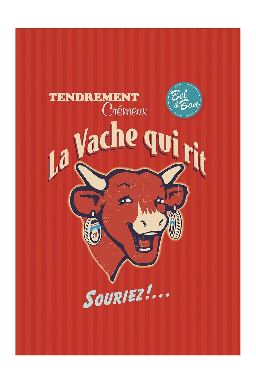 Coucke The Laughing Cow Retro Vanilla & Red viskestykke 2-pak