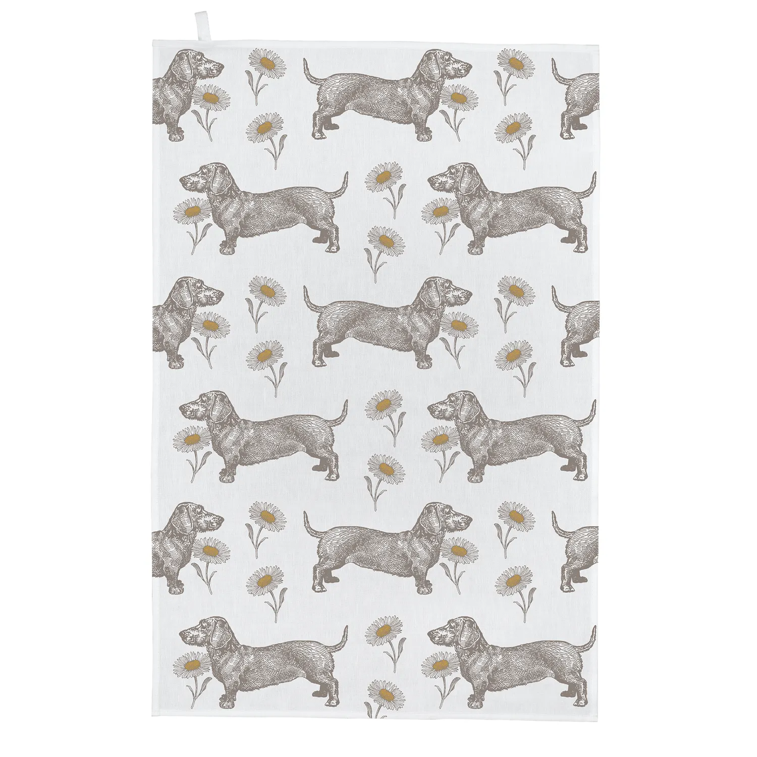 Thornback & Peel Dog & Daisy viskestykke gravhund bomuld