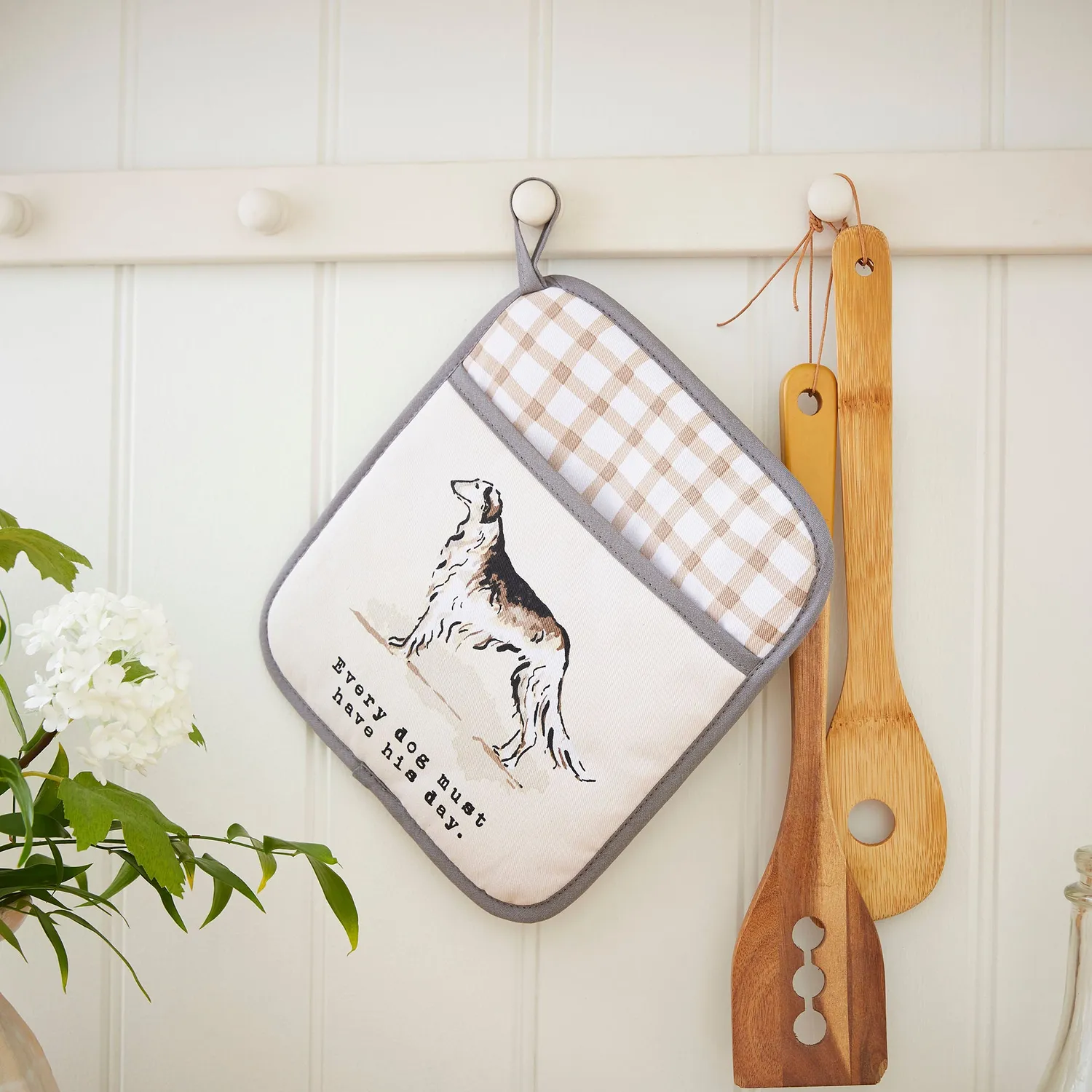 Ulster Weavers Country Dogs grydelap brun bomuld