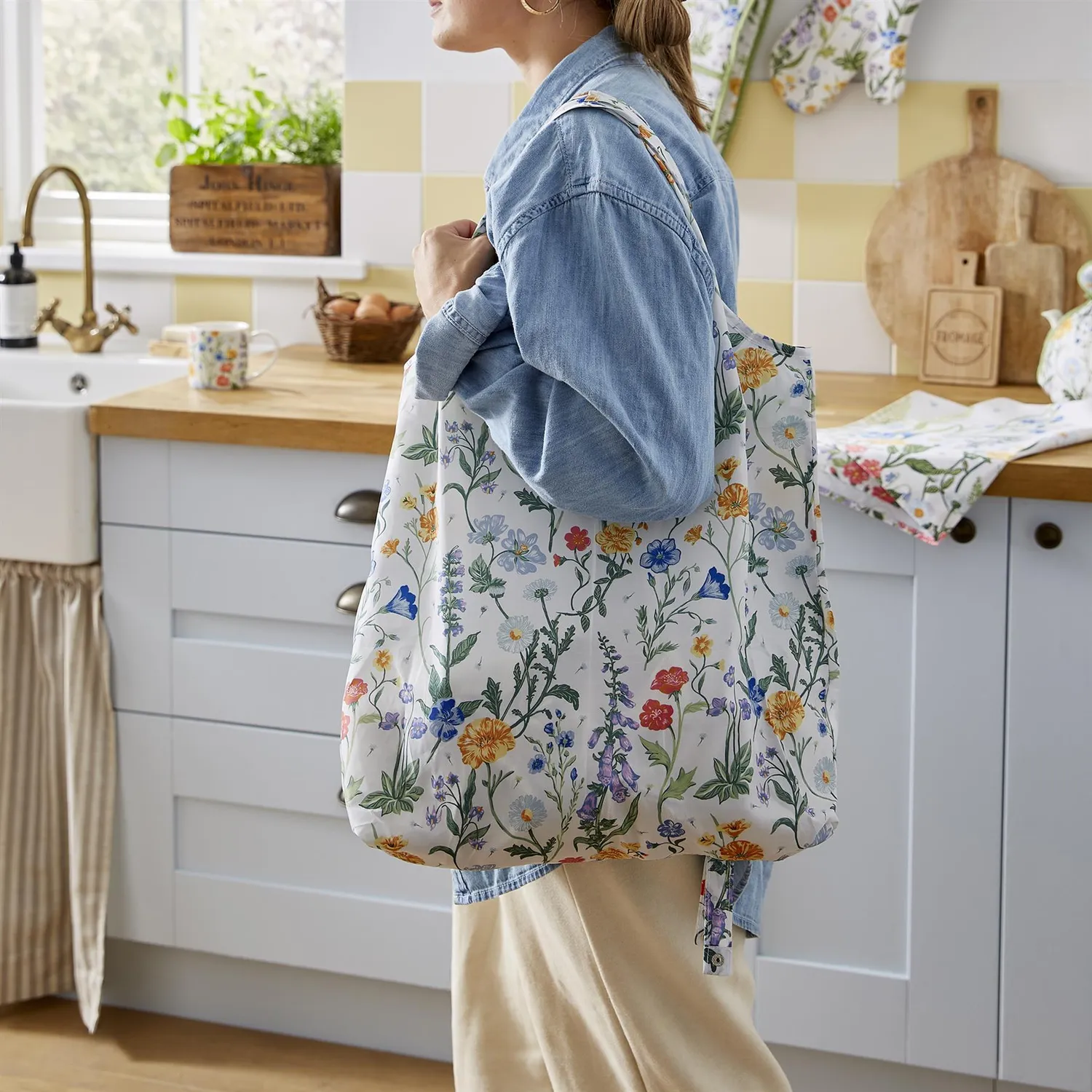 Ulster Weavers Cottage Garden mulepose blomstret foldbar