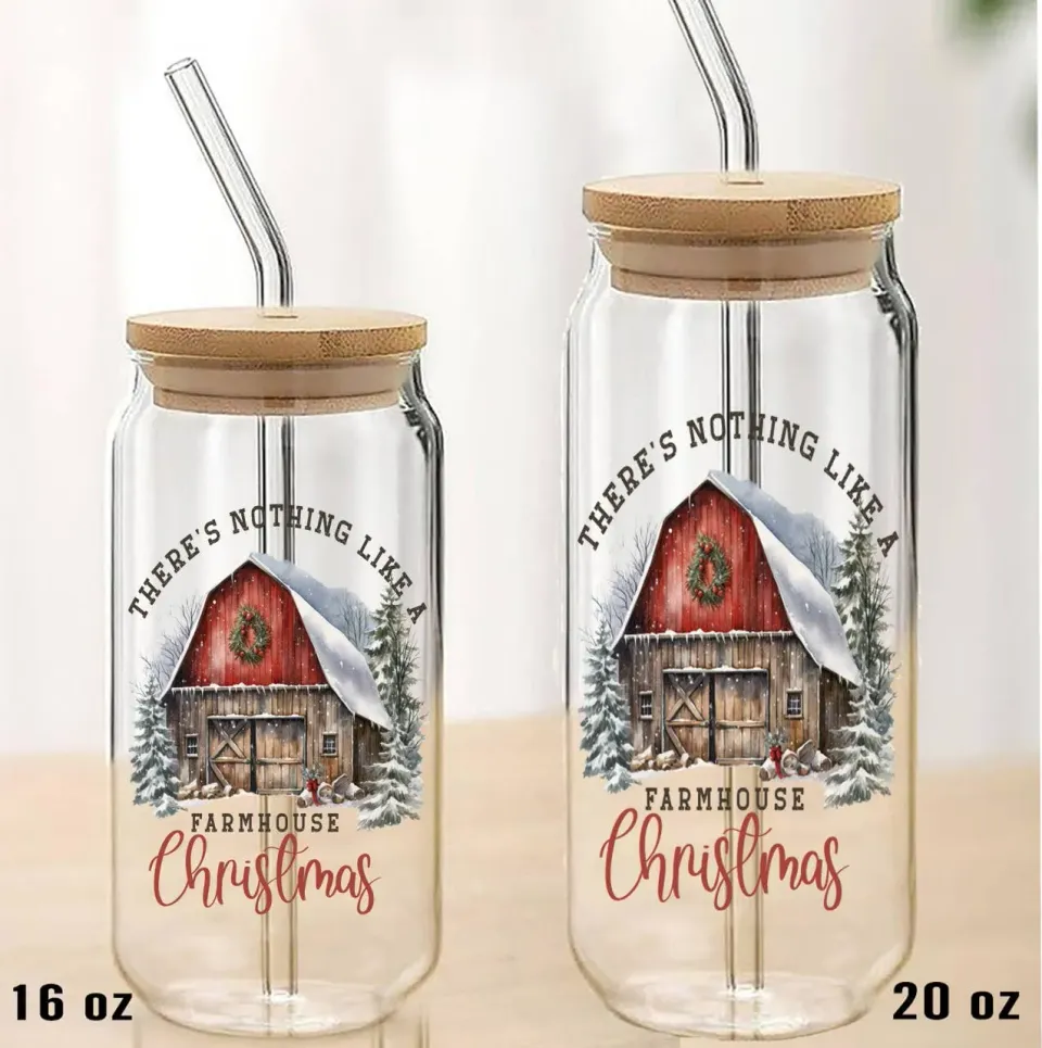Avery Lane Gifts Christmas Farmhouse Holiday dåseglas julemotiv
