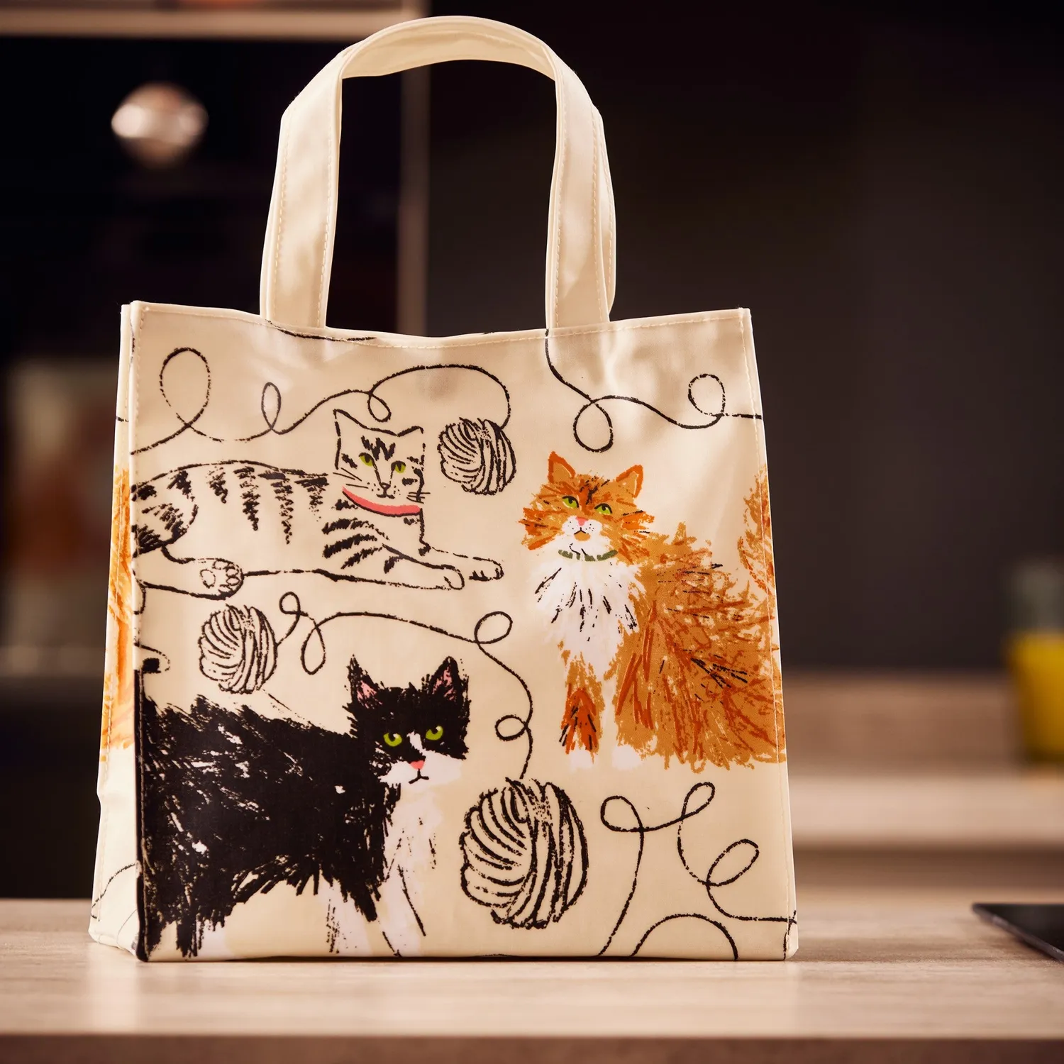 Ulster Weavers Feline Friends pvc-taske small grå