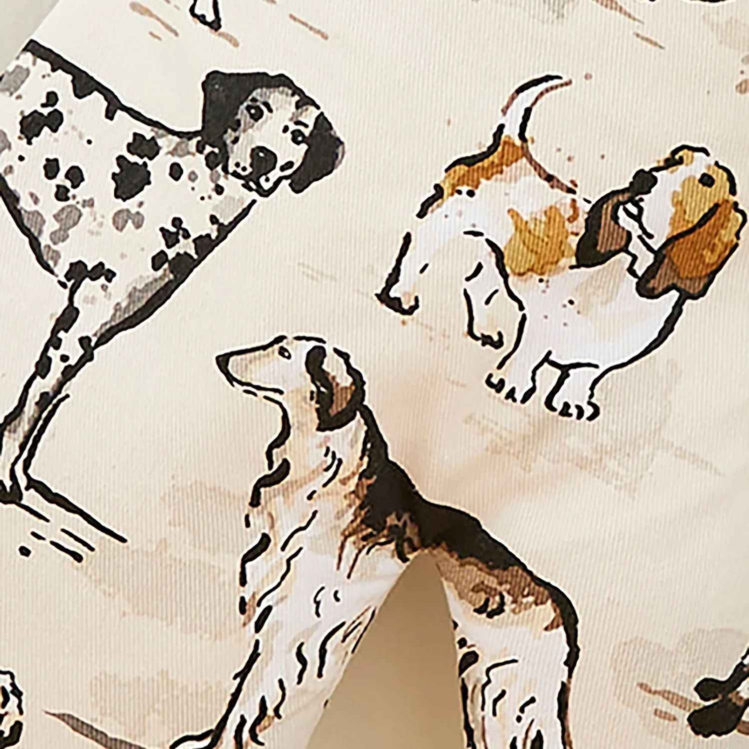 Ulster Weavers Country Dogs ovnhandske brun bomuld