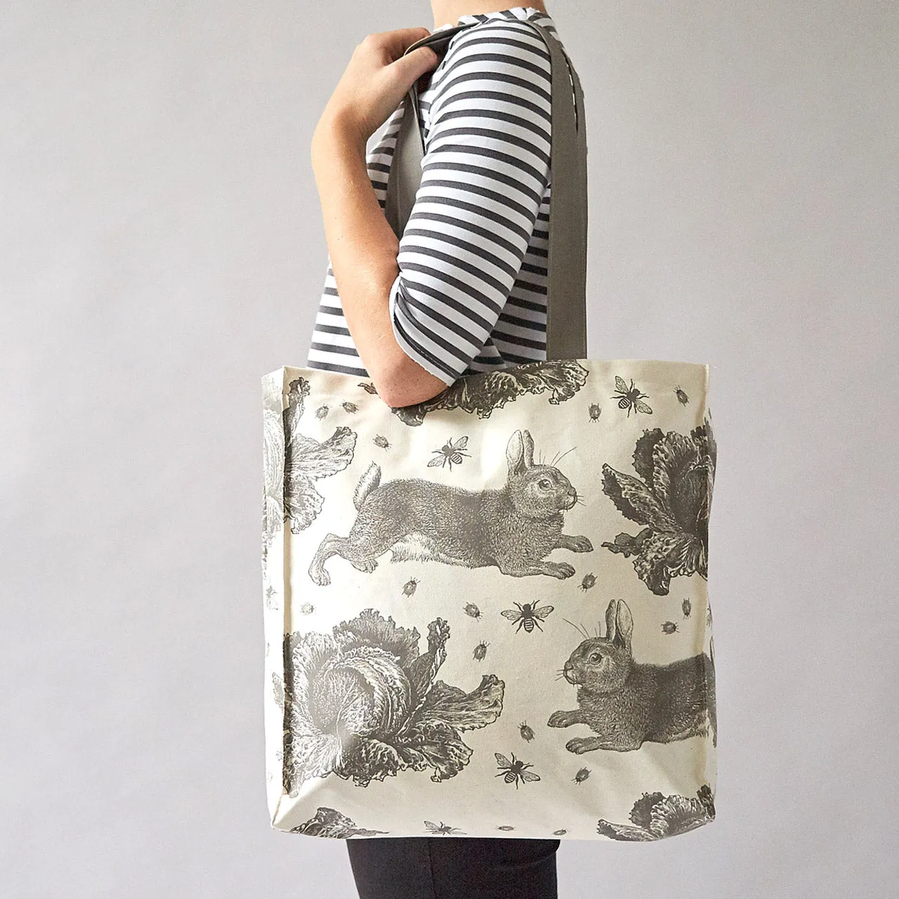 Thornback & Peel Rabbit & Cabbage mulepose grå canvas