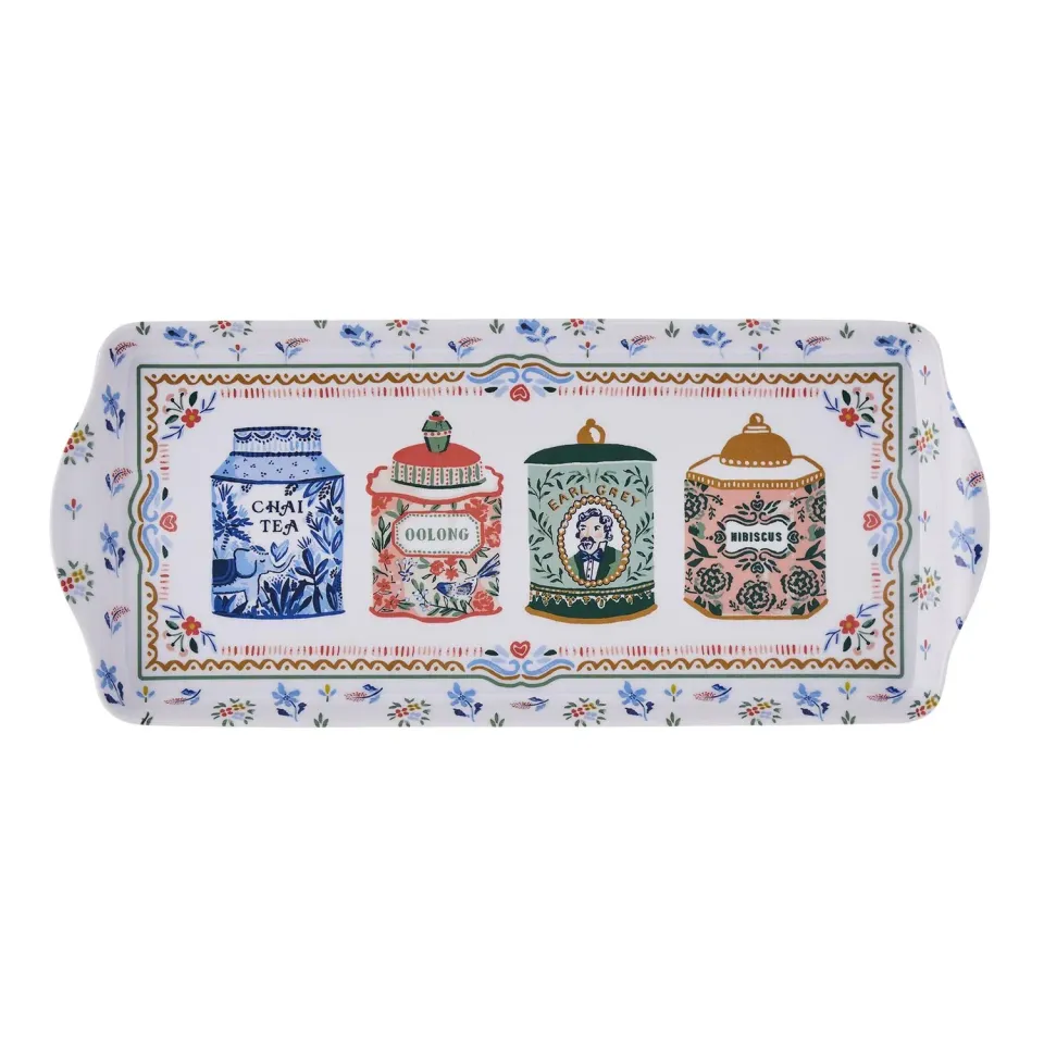 Ulster Weavers Tea Tins serveringsbakke 39 cm melamin flerfarvet