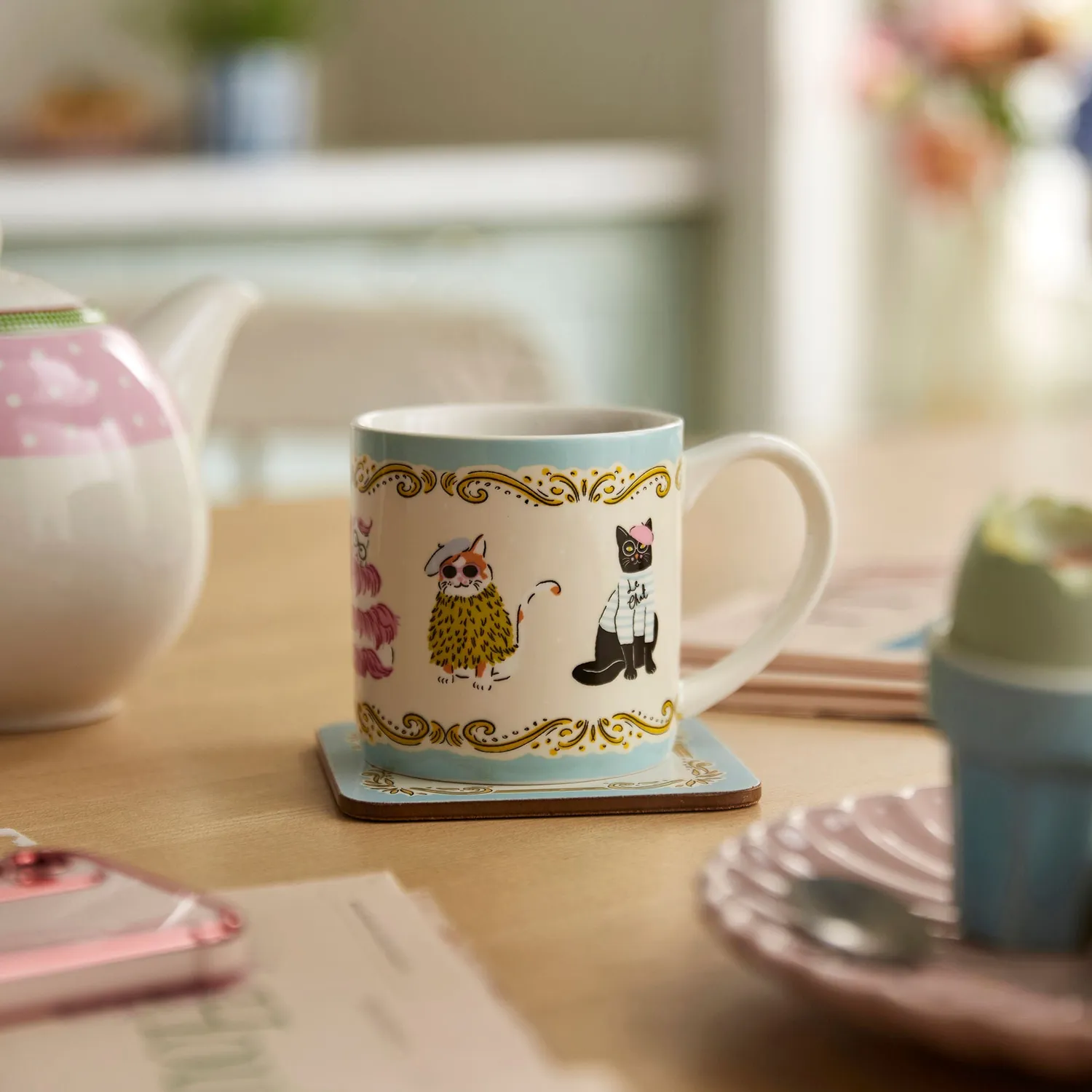 Ulster Weavers Cool Cats krus multifarvet benporcelæn