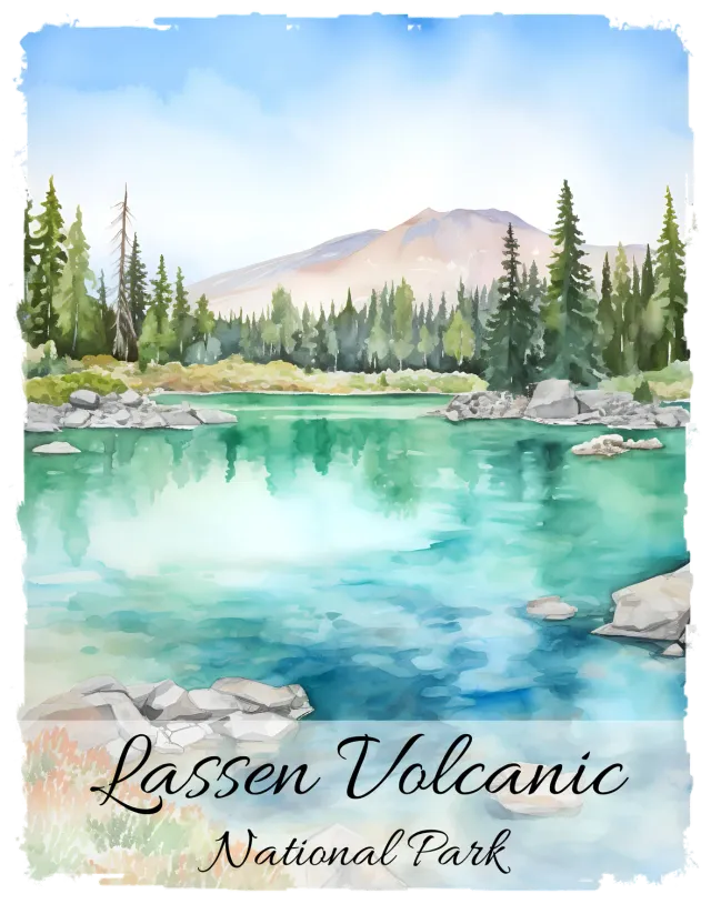 Avery Lane Gifts Lassen Volcanic National Park CA viskestykke