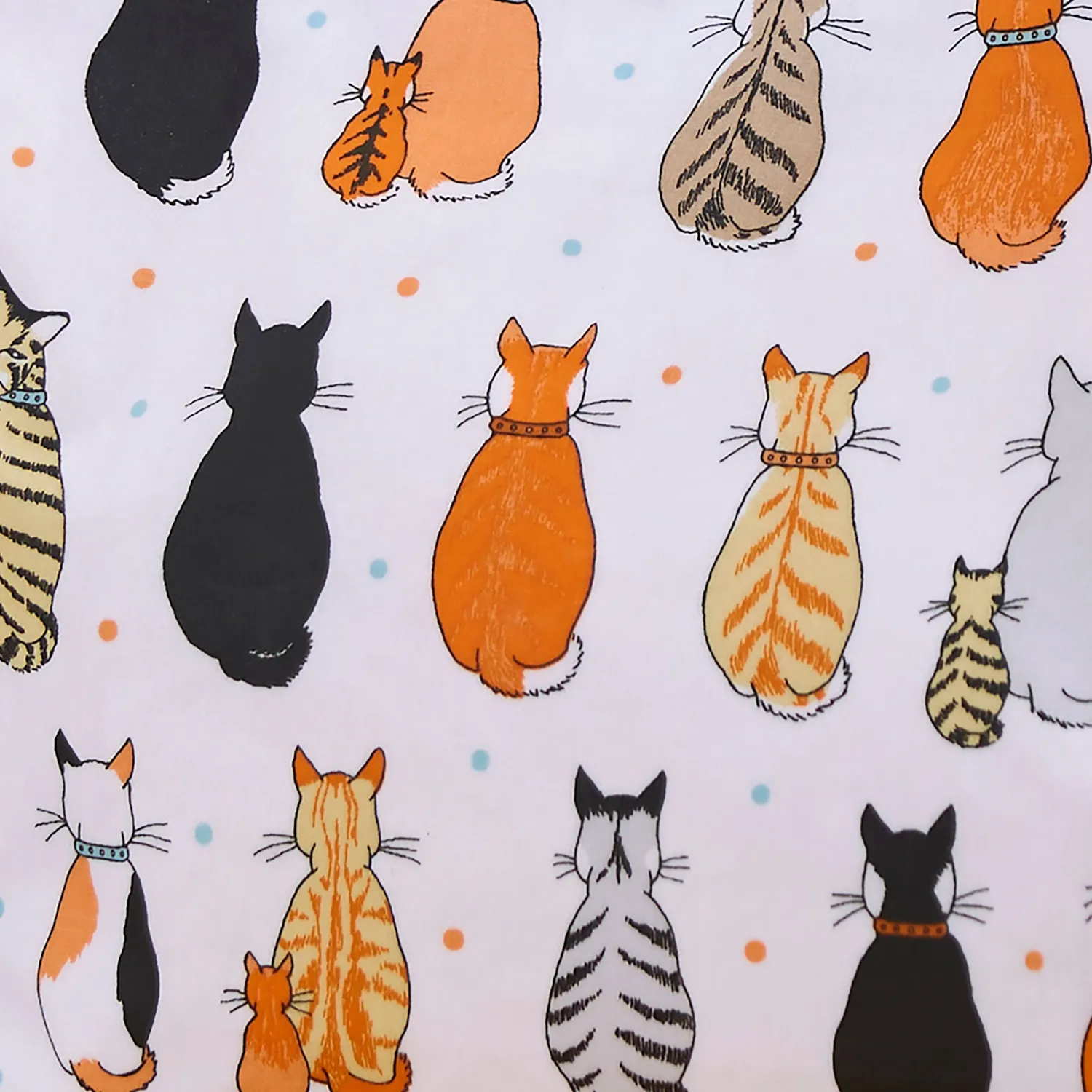 Ulster Weavers Cats in Waiting skuldertaske orange PVC
