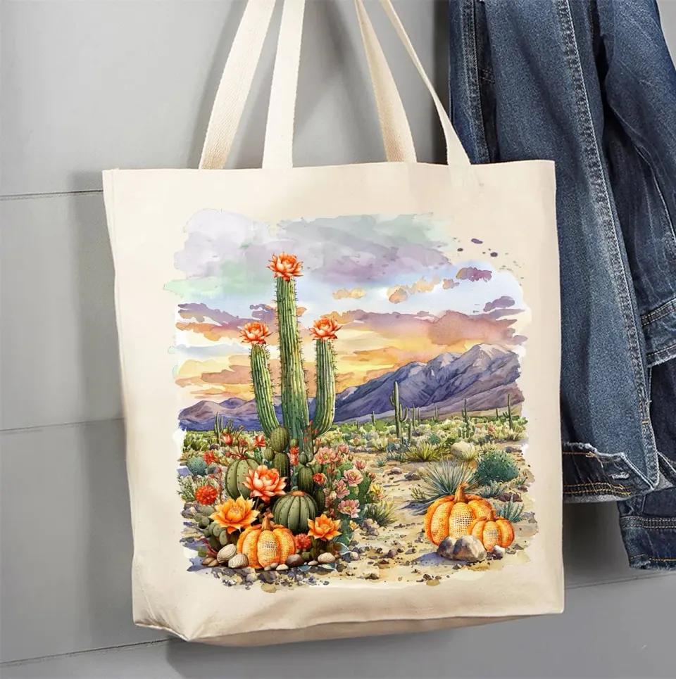 Avery Lane Gifts Saratoga Cactus Desert mulepose bomuld efterår