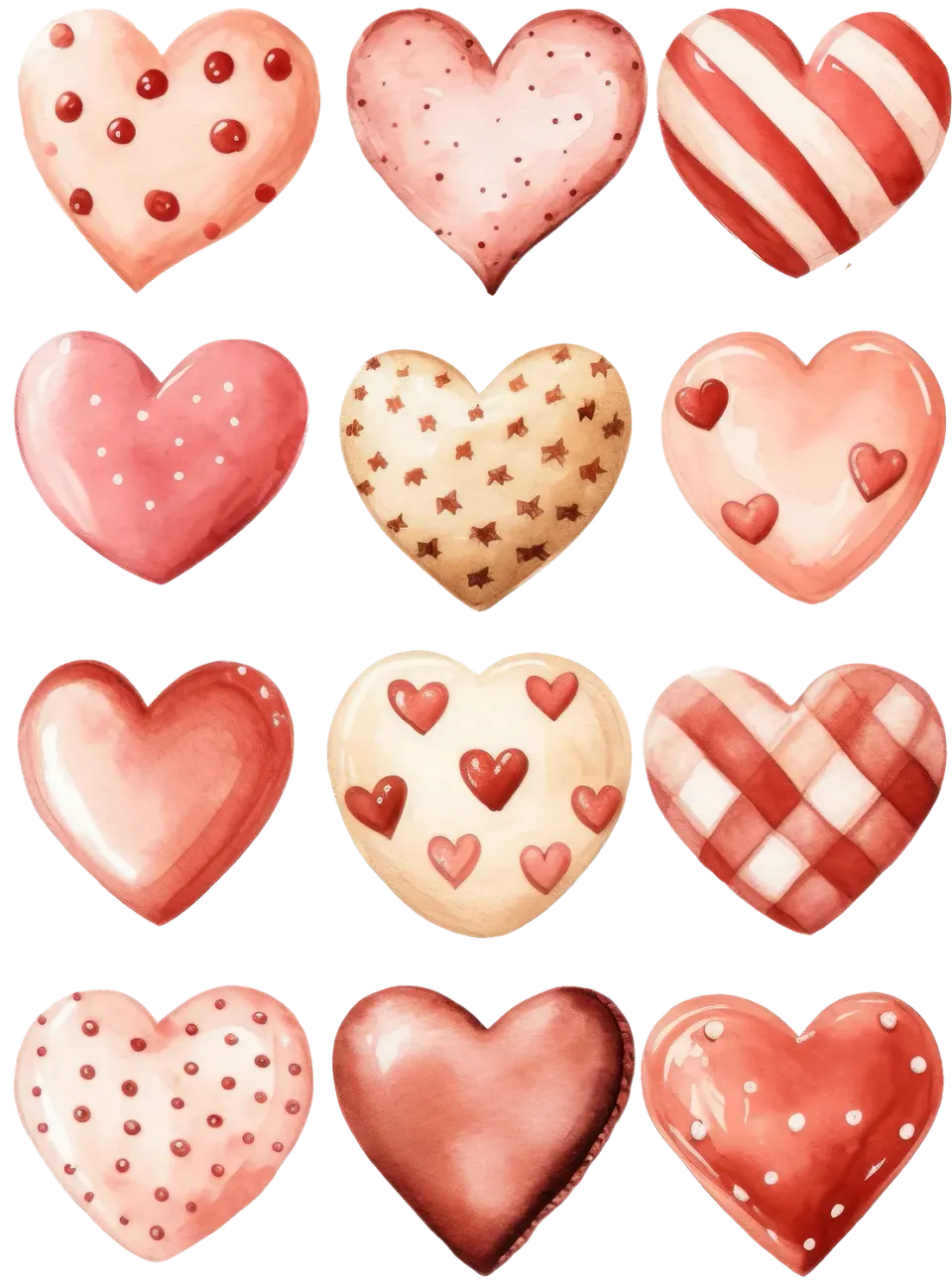 Avery Lane Valentine Heart Cookies viskestykke hjerter