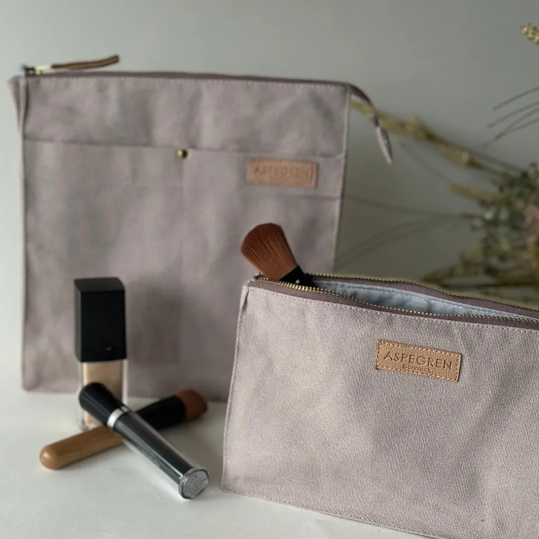 AspEgren Small toilettaske 16x23 cm khaki kanvas