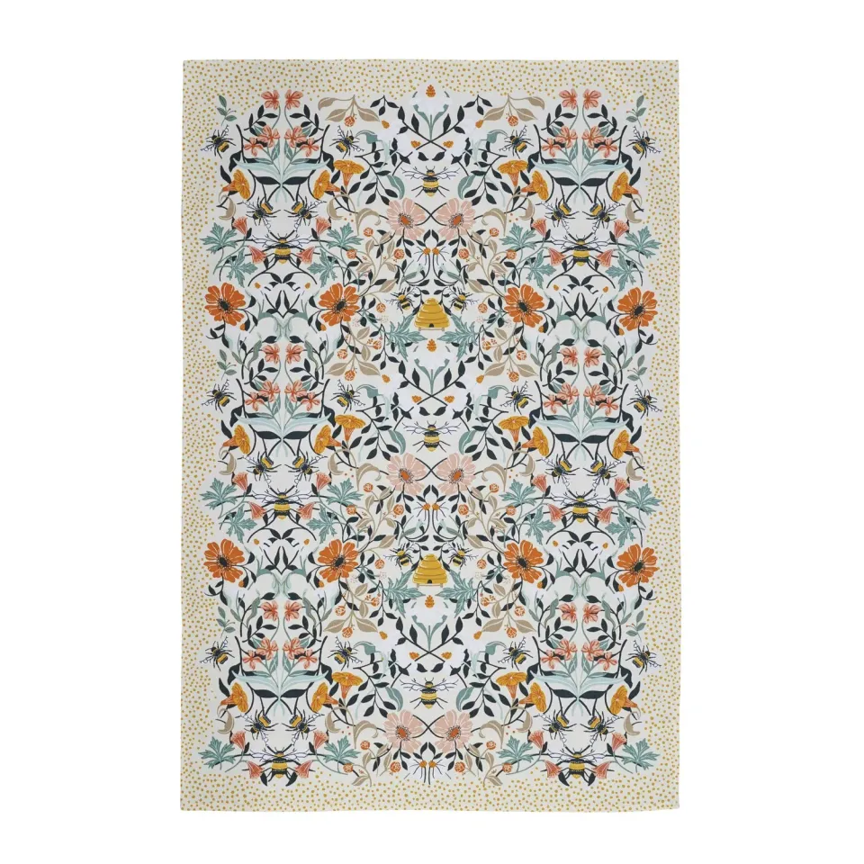 Ulster Weavers Bee Bloom viskestykke flerfarvet bomuld