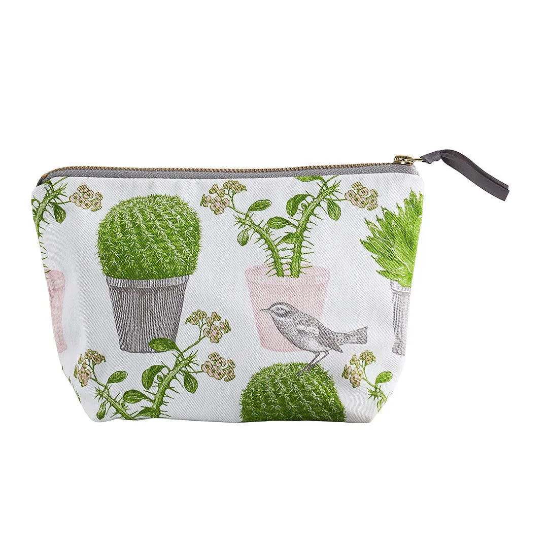 Thornback & Peel Cactus & Bird toilettaske 24x17 bomuld