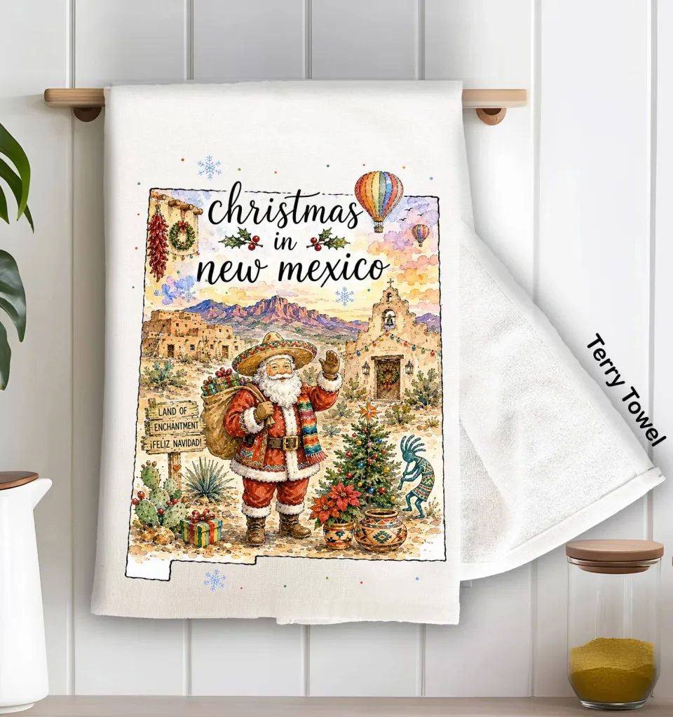 Avery Lane Gifts Christmas New Mexico viskestykke 71x46 cm bomuld