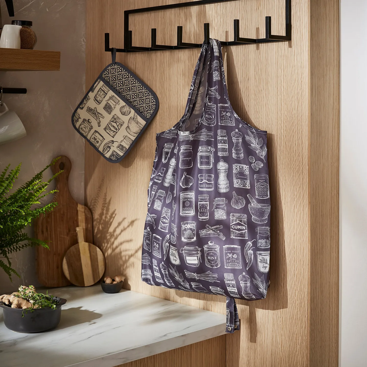 Ulster Weavers Herbs & Spices mulepose medium grå polyester