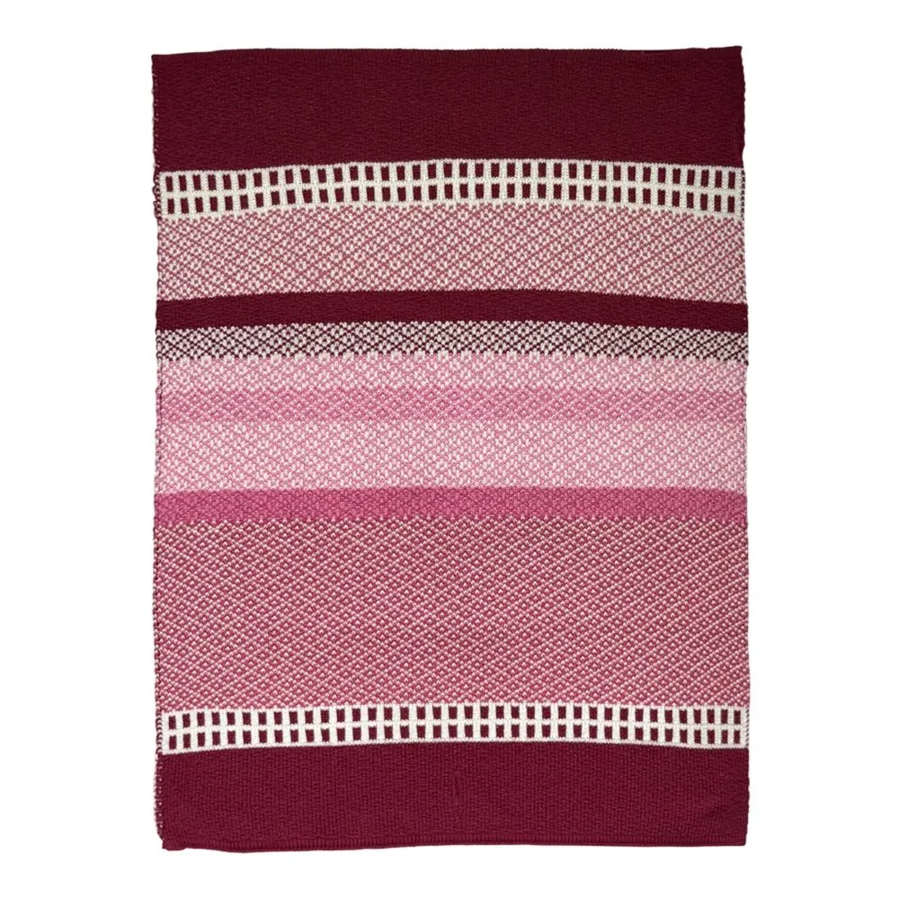 Solwang Restgarn jacquard håndklæde berry OEKO-TEX