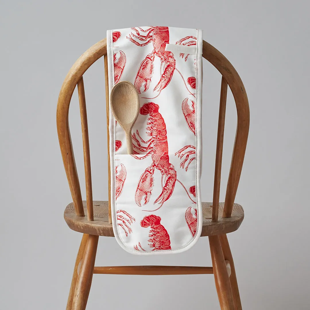 Thornback & Peel Lobster ovnhandske dobbelt koralrød bomuld