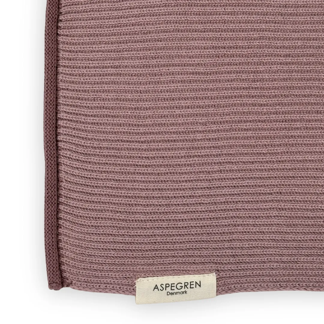 AspEgren Ripple Mauve strikket karklud økologisk bomuld