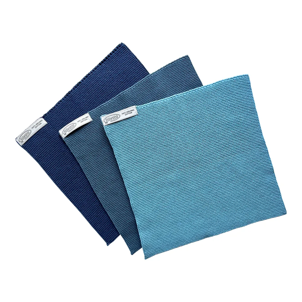 Solwang karklude Blue Peacock 3 stk økologisk bomuld