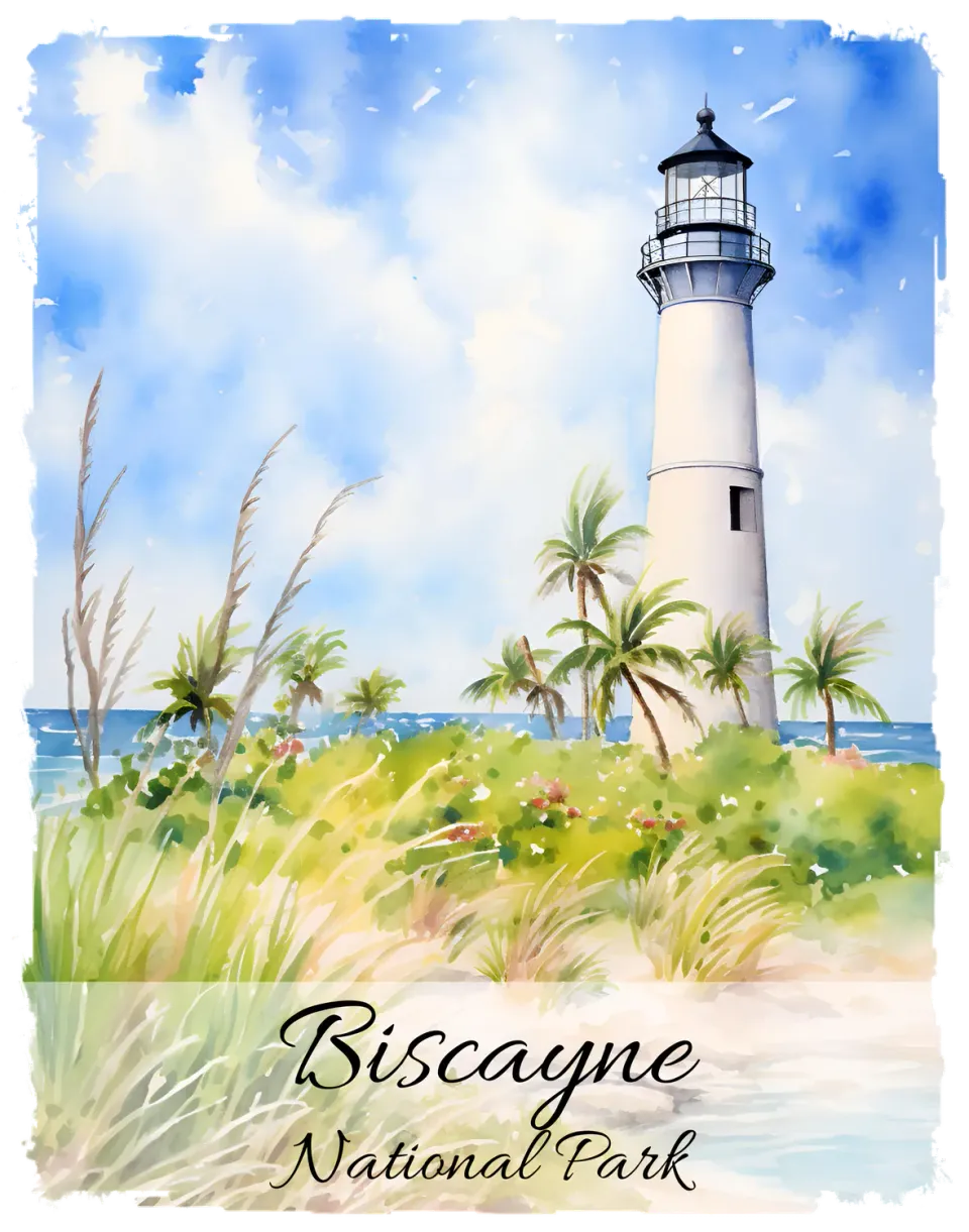 Avery Lane Gifts Biscayne National Park plakat Florida Keys