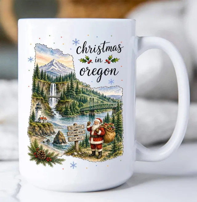 Avery Lane Gifts Christmas Oregon krus 443 ml keramik