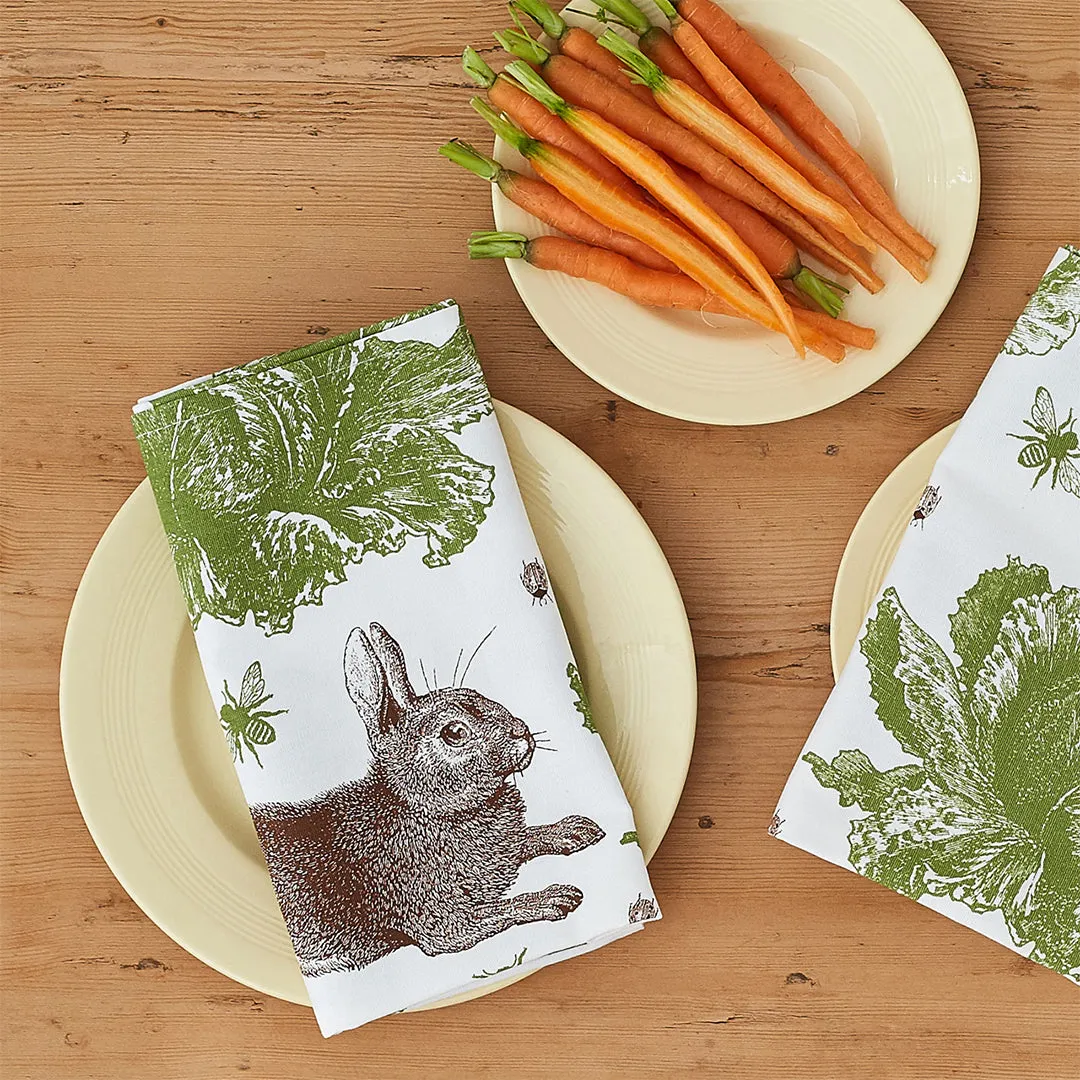 Thornback & Peel Rabbit & Cabbage stofserviet 45x45 bomuld