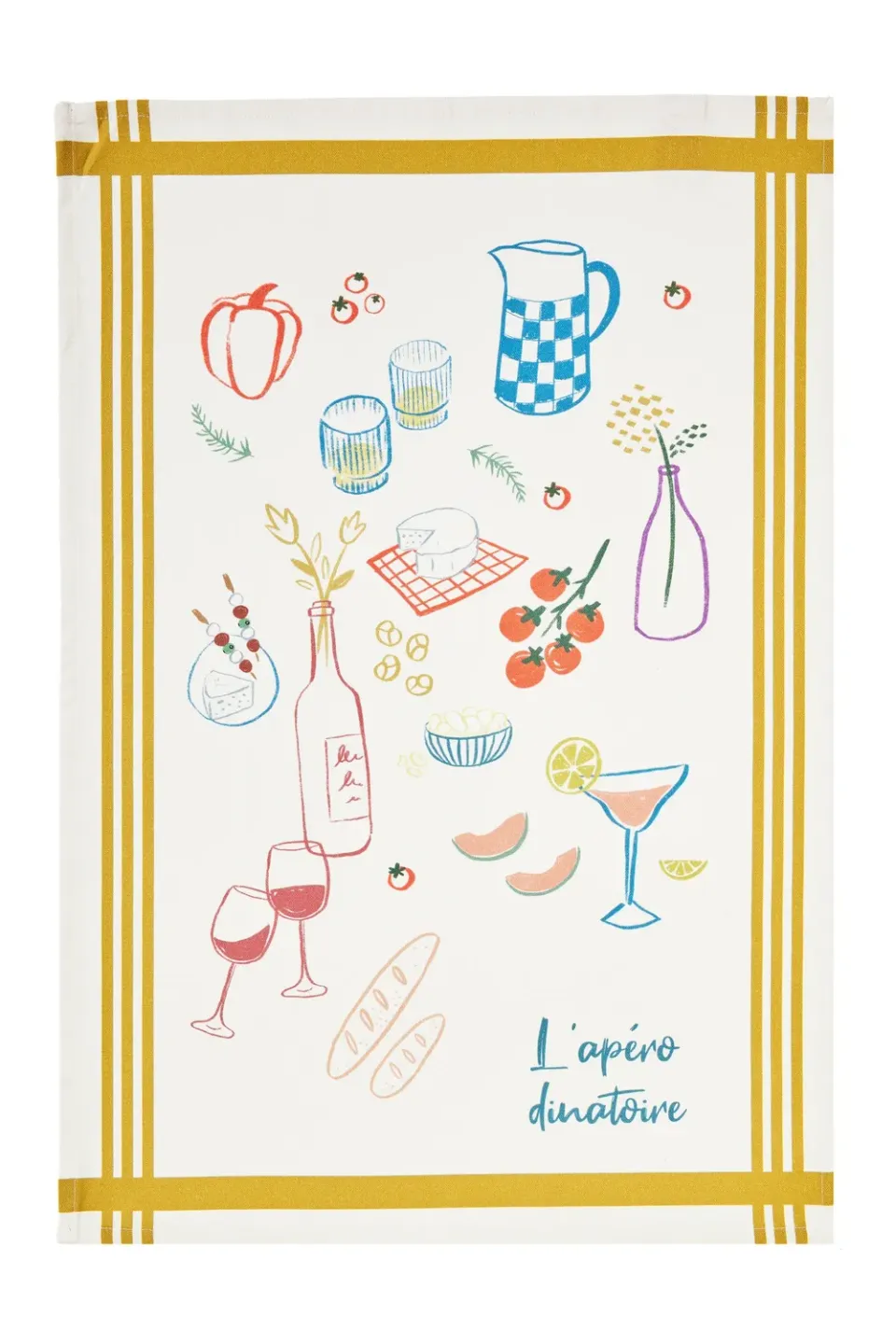Coucke Aperitif Dinner viskestykke hvid 50x75 cm