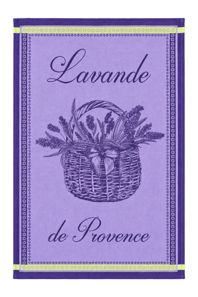 Coucke Lavendel viskestykke 50x75 cm lilla 100% bomuld