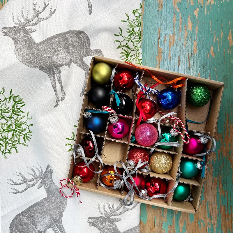 Thornback & Peel Stag & Mistletoe Tea Towel viskestykke 47x77