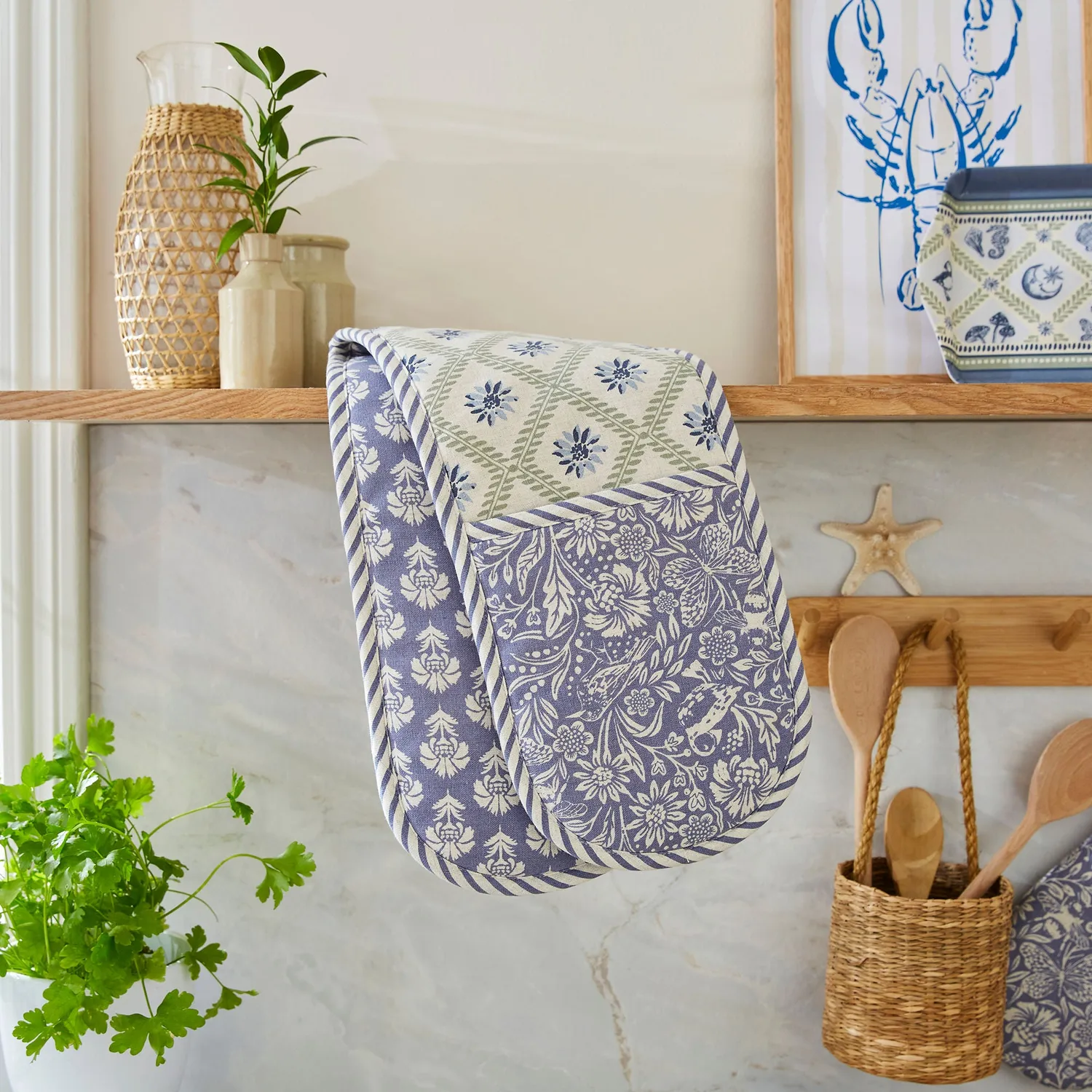 Ulster Weavers Coastal Treasures dobbelt ovnhandske blå