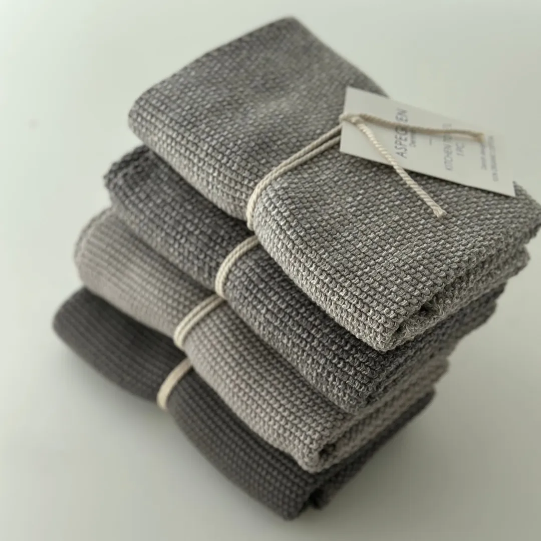 AspEgren Blend køkkenhåndklæde Gray Dark 40x50 strik