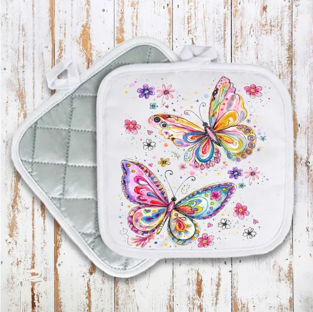 Avery Lane Gifts Butterflies grydelap bomuld 20x20 cm