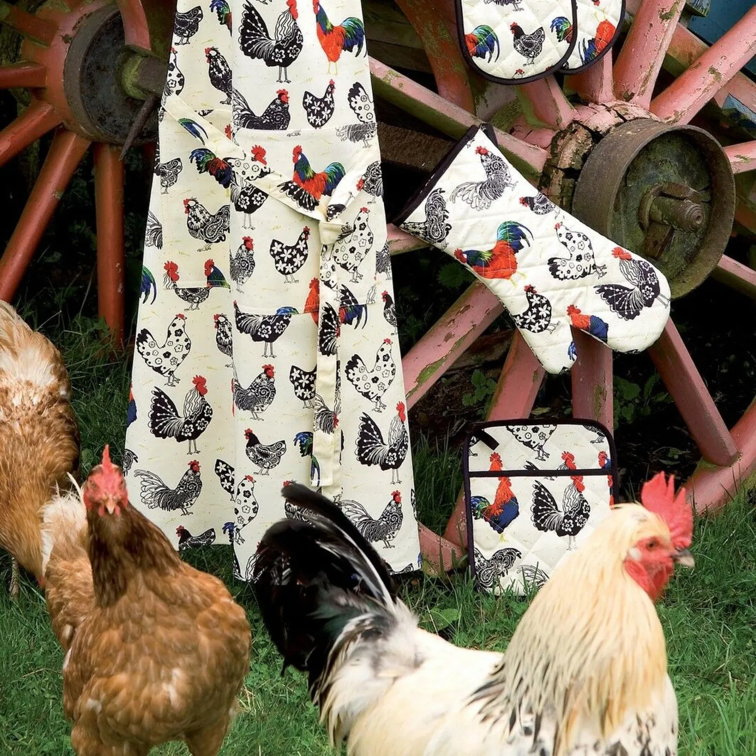 Ulster Weavers Rooster viskestykke creme bomuld