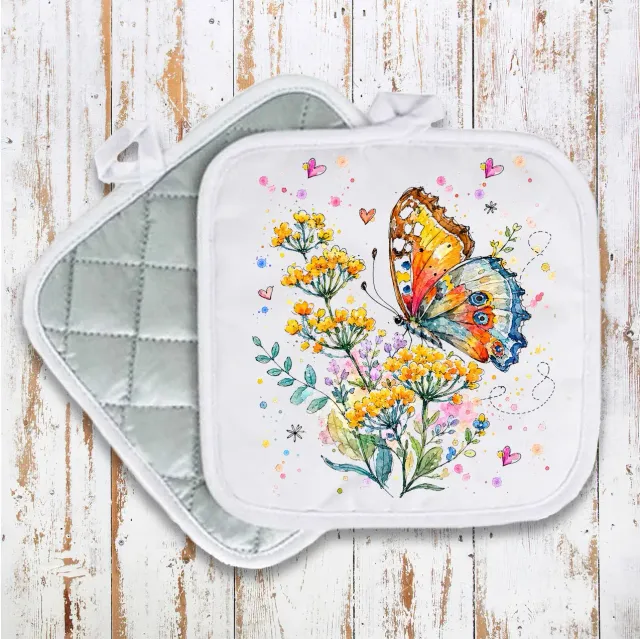 Avery Lane Gifts Butterflies grydelap bomuld 20x20 cm