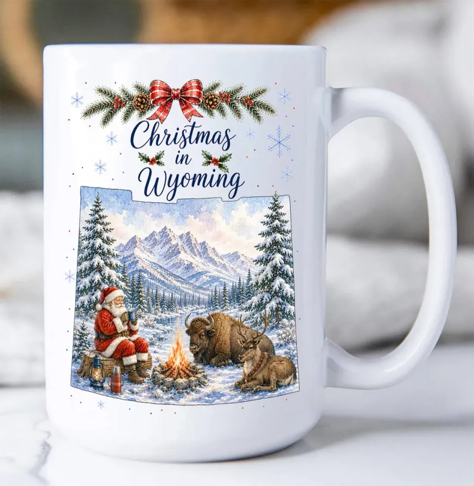 Avery Lane Gifts Christmas Wyoming krus 443 ml kort