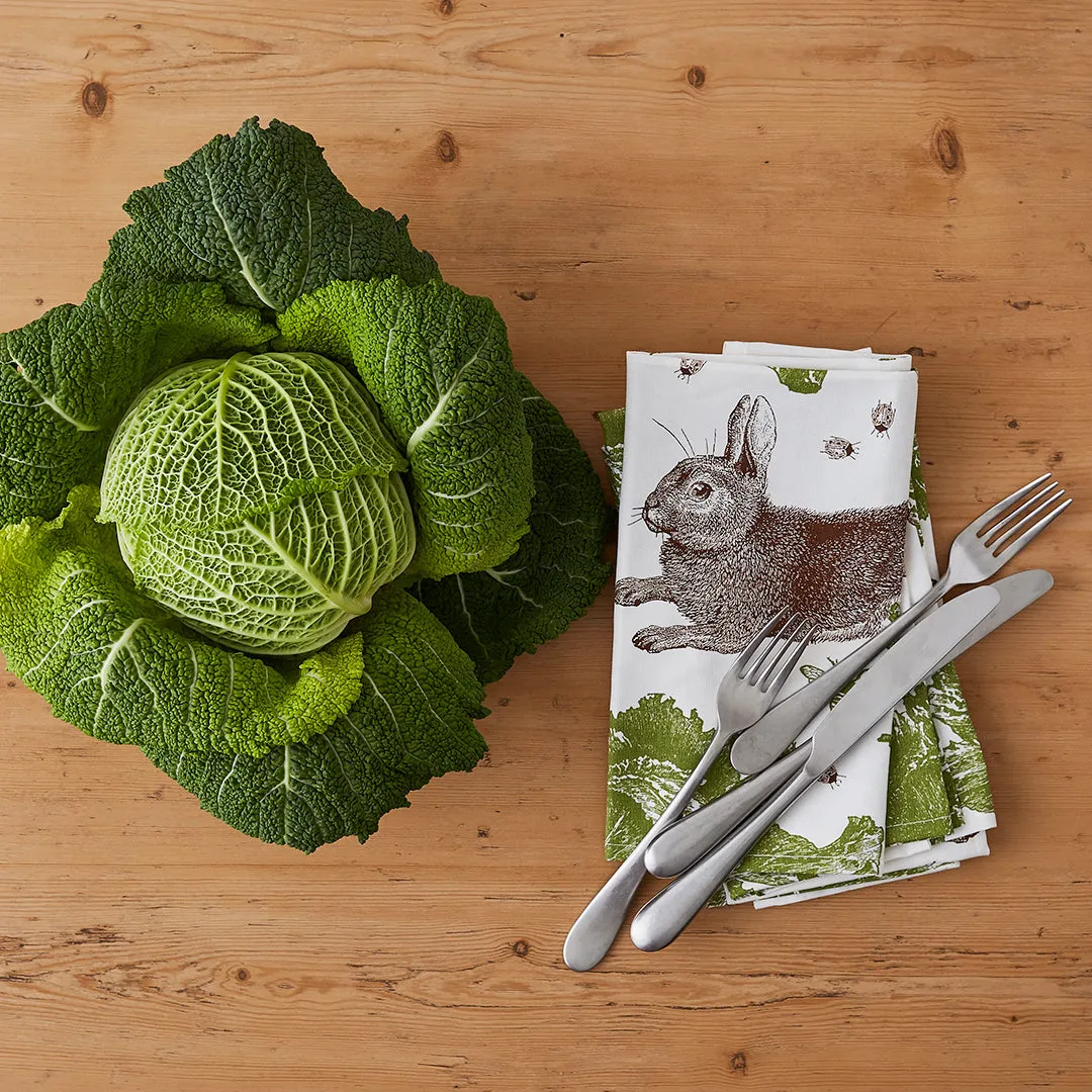 Thornback & Peel Rabbit & Cabbage stofserviet 45x45 bomuld
