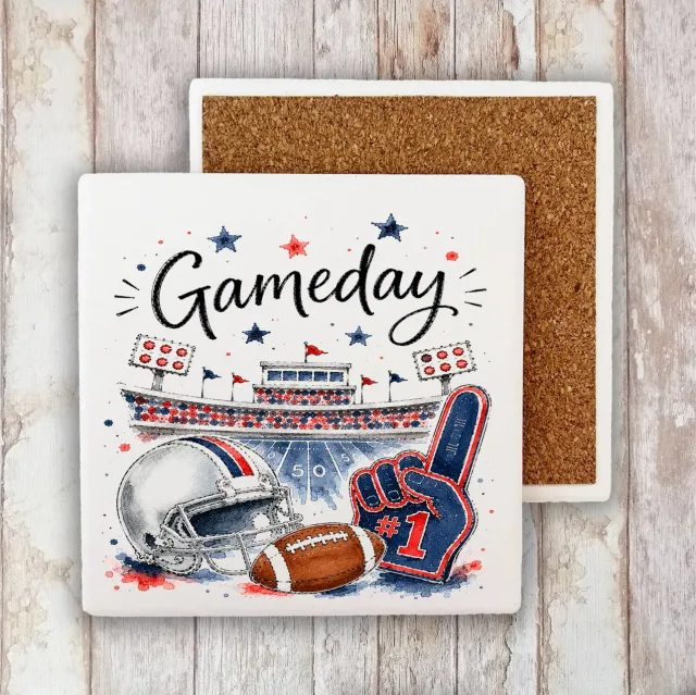 Avery Lane Gifts Gameday Football bordskåner sten