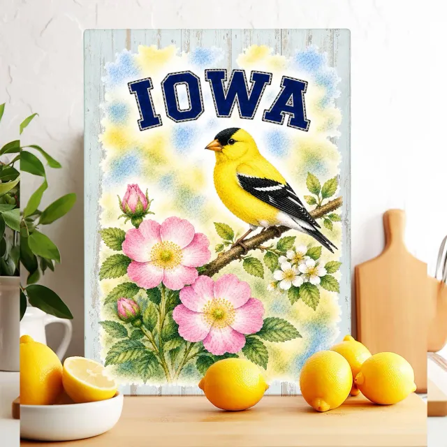 Avery Lane Gifts Iowa skærebræt glas 28x38cm