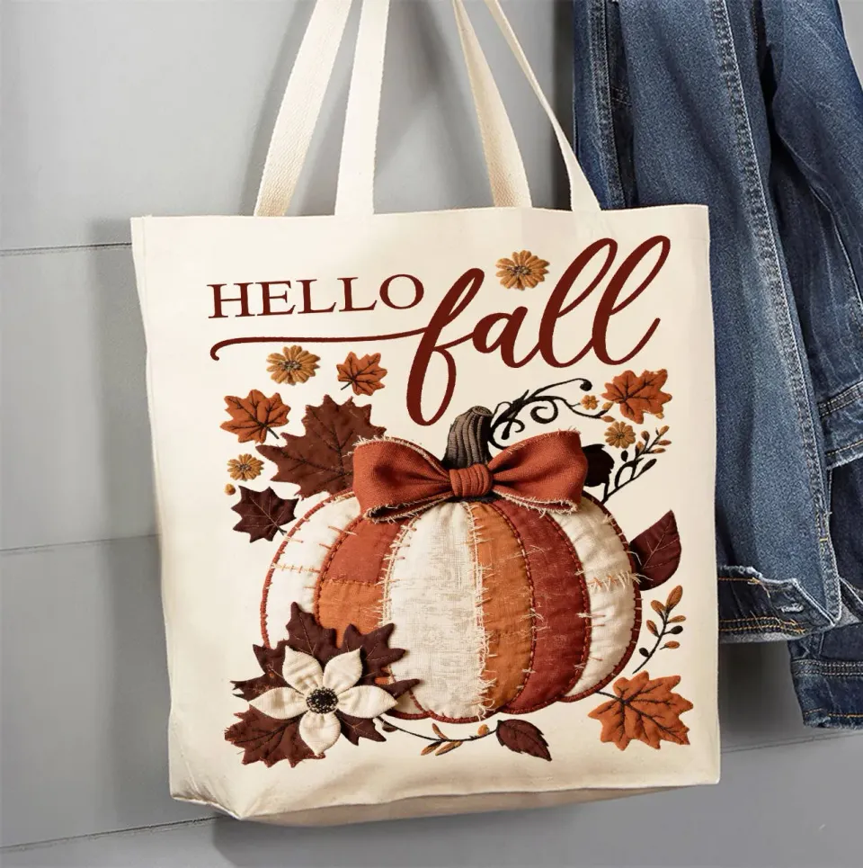 Avery Lane Gifts Hello Fall Pumpkin mulepose quiltet