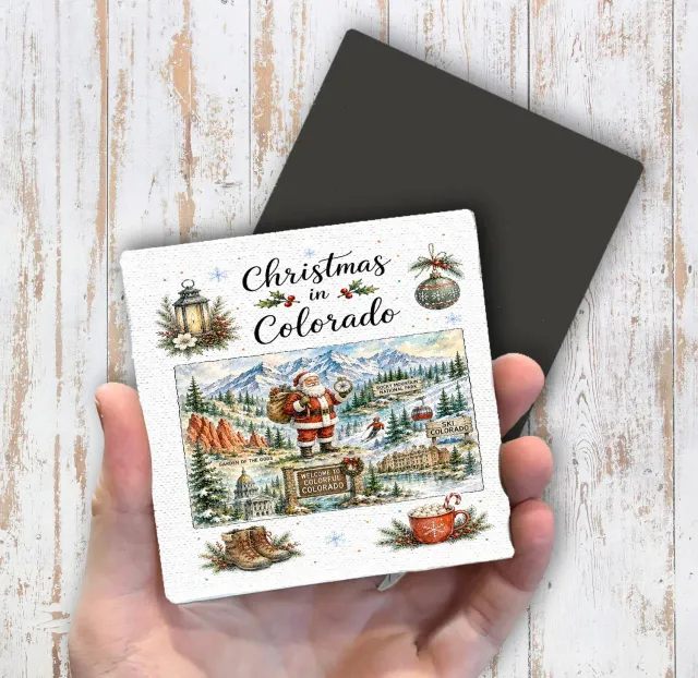 Avery Lane Christmas Colorado køleskabsmagnet 10x10 cm